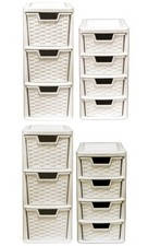 Mini cassetto rattan plastica 3 e 4 unità a torre ufficio scrivania tavolo scrivania Ufficio Drawer Unit price