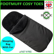 FOOTMUFF Accoglienti Piedi Universale PELLICCIA Carrycot Passeggino Passeggino Pram NERO Passeggino-carrozzina Footmuff price