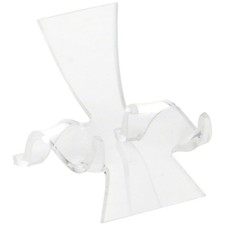 Plymor Cavalletto Espositore Onda Acrilica Trasparente, 2" H x 1,75" L x 2,125" D Easel price