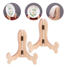 2 Pezzi Espositore Piastra in Legno Cavalletto Porta Scrivania per Espositore Foto Easel price