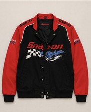 Giacca da corsa uomo Snap-on nera/rossa foderata a L logo ricamato snap stand-up Cappotto uomo price