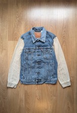 Giacca denim camionista bicolore Levi's - blu/beige - unisex - taglia S Cappotto uomo price
