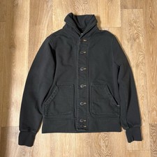Giacca cardigan Wies Made Bodega French Terry - grigio basalto - uomo M - made in USA Cappotto uomo price