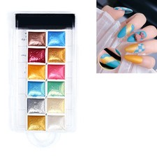 Set pittura acquerello tinta unita 12 colori tavolozza pigmenti acquerello per unghie fai da te BLW Watercolor Paint price