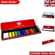 Set Pittura Acquerello con Palette Miscelante - 12 Colori in Elegante Contenitore Metallo Watercolor Paint price