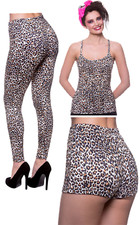 Leopardato Donna Leggings Vest Top Spice Ragazza Costume 80s 90s Vest Ragazza price