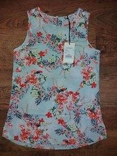 Camicetta floreale nuova con etichette The Sting Bella Ragazza top di seta UK 6-8 XXS Vest Ragazza price