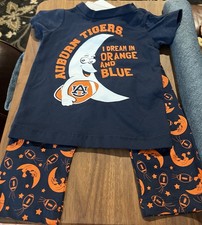 Completo bambino 2 pezzi nuovo con etichette Cheekie Peach NCAA Auburn University taglia 3-6 mesi Mevlut Outfit Bebè price