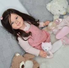 Bambola bambina 28 pollici dipinta carina reborn capelli radicati giocattolo da collezione regalo Mevlut Outfit Bebè price