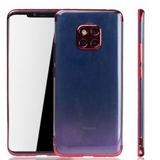 Custodia Protettiva Telefono Cellulare per Huawei Mate 20 Pro Trasparente Rosso Custodia per telefono cellulare price