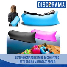 LETTINO GONFIABILE MARE SACCO DIVANO BANANA LETTO AD ARIA SOFA MATERASSO SDRAIO Sofa Letto price