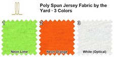 Tessuto Jersey Poly Filato da Giardino - Arancione Neon, 58/60" Elasticizzato a 2 Vie Fabrics price