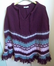 PONCHO da donna/ragazza taglia unica PHARD Loving Girl Poncho Ragazza price