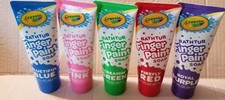 SET 5 PEZZI: Crayola vasca da bagno sapone pittura dita bambini 3 once: blu rosso verde rosa viola Face & Finger Paint price