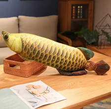 Peluche peluche oro pesce Arowana 12" cuscino peluche bambola bambini regali Oro Pillow Bebè price