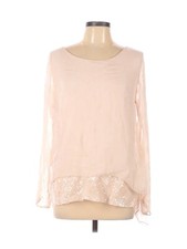 Top Dolce Ragazza light blush/salomon in seta con dettaglio paillettes. taglia M Tunic Ragazza price