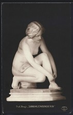 Cartolina scultura rilegatrice di sandali del Prof. Brogi Rilegatrice price