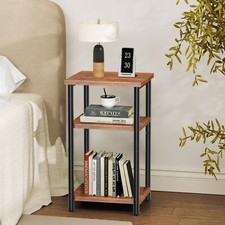 Tavolino 3 Livelli Fine Tavolino Piccolo Laterale Portaoggetti Comodino con Piedini Regolabili Ufficio Nightstand price