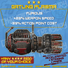 FALLOUT 76 PZ QUALSIASI PLASMA GATLING A SCELTA TOP MODS + PIN-POINTER'S Giochi per adulti price