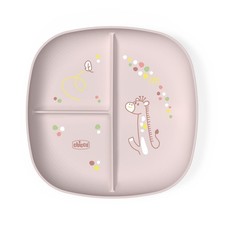 Chicco Piatto Pappa per Bebè e Bambini, Piatto Pappa con Scomparti con 3 Aree pe Pappa bebè price