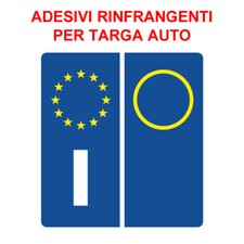ADESIVI SIMBOLO ITALIA TARGA AUTO POSTERIORE EUROPA EUROPEA ANTERIORE qi Adesivo price