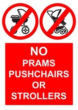 Cartello adesivo no carrozzine passeggini o passeggini sicurezza sanitaria avviso Strollers e Prams price