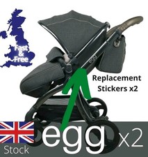 2 adesivi di ricambio passeggino carrozzina uova LOGO UOVO passeggino uovo di BabyStyle Strollers e Prams price