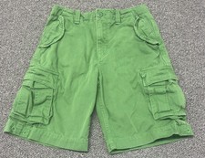 Y2K GAP Pantaloncini Cargo Verde Twill Baggy Skater Streetwear Ragazzi TG12 Regolabile Pantaloncini ragazzo price