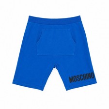 Felpa pantaloncino Moschino ragazzo blu logo età 12 cotone casual adolescente L2 Pantaloncini ragazzo price