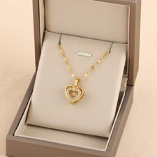 Regalo San Valentino Doppio Strato Ciondolo Amore Intelligente Acciaio Titanio Collana Fash Collana smart price