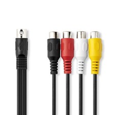 Cavo adattatore audio DIN 5 poli maschio - 4x RCA femmina 0,20 m nero Cavo audio price