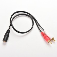AUX AUDIO JACK 3,5MM CAVO RCA FEMMINA MASCHIO DOPPIO AUTO HIFI TELEVISIONE ld Cavo audio price