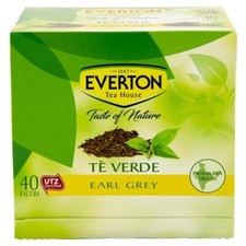 Everton  Tè Verde Earl Grey  aromatizzato al bergamotto 40 filtri X 1,7 gr Tè price
