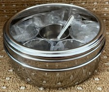 Scatola di Latta Indiana Masala Dabba 7 Spezie Tandoori Conservazione Spezie Cucchiaio Acciaio Inox Spices price