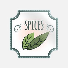 Adesivo decalcomania vinile spezie alimenti Spices price