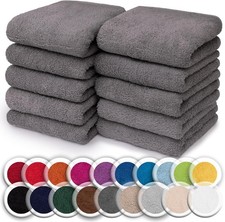 NatureMark Set da 10 panni in spugna per viso e mani – 100% cotone, Asciugamano viso e mani price