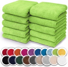 NatureMark Set da 10 panni in spugna per viso e mani – 100% cotone, Asciugamano viso e mani price