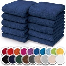 NatureMark Set da 10 panni in spugna per viso e mani – 100% cotone, Asciugamano viso e mani price