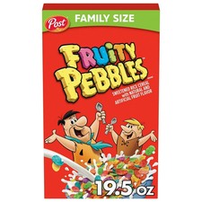 Cereali per colazione Post Fruity PEBBLES, senza glutine, scatola formato famiglia, 19,5 oz Breakfast Cereal price