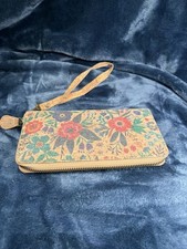 Portafoglio donna in sughero con cerniera stampa floreale colorata braccialetto vegan Portafoglio donna price