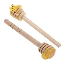 2 Pezzi Bastone Miscelatore Miele in Legno per Vassoio a Livelli Marmellata Asta Agitatore Honey e Jam price