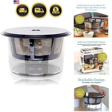 Yogurtiera Greca con Colino in Acciaio Inox 2 Qt Senza BPA Facile Uso Yogurt price