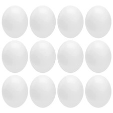 12 Pezzi Uova Delicate Simulate Piccole Finte per Cacatua Plastica Realistica Eggs price