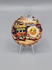 Spam & Uova Colazione Coppia Stile Retrò Vintage Rotondo Albero di Natale Ornamento Eggs price