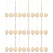 40 Pezzi Pasqua Fette di Legno Uova Legno Non Finito Ciondolo per Decorazione da Appendere Eggs price