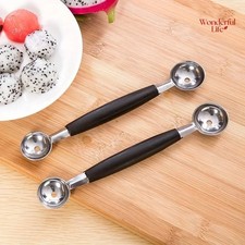 Cucchiaio Ballerina Melone Doppia Estremità Acciaio Inox per Frutta e Gelato 1 Pz Fruits price