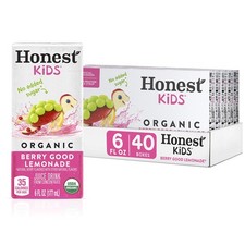 Honest Kids Berry Good Lemonade scatole di succo biologico confezione da 40 6 fl oz Lemonade e Fruit Juice price