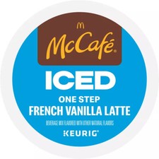 MCCAFE ONE STEP KCUPS LATTE VANIGLIA FRANCESE GHIACCIATO 10CT Iced Coffees price