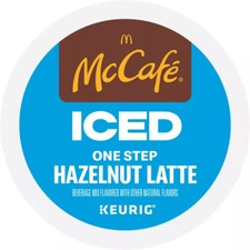 MCCAFE ONE STEP LATTE NOCCIOLA GHIACCIATA KCUPS 10CT Iced Coffees price