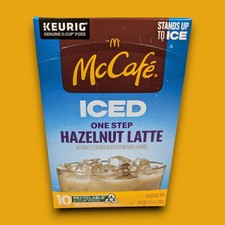 Nuovo 10 pezzi McDonalds McCafe Iced One-Step nocciola latte caffè Keurig K-Cups Iced Coffees price